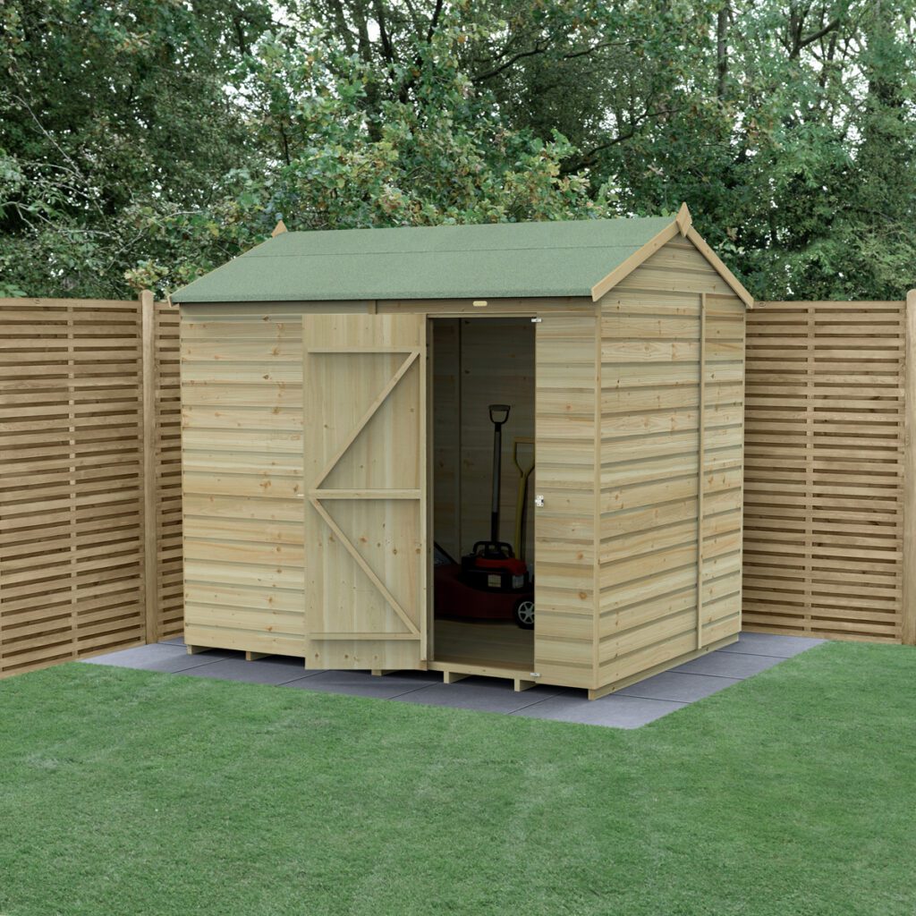 Beckwood 8×6 Reverse Apex Shed – No Windows 5013053198575 2